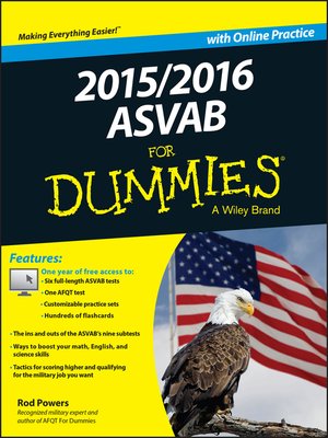 cover image of 2015 / 2016 ASVAB For Dummies with Online Practice